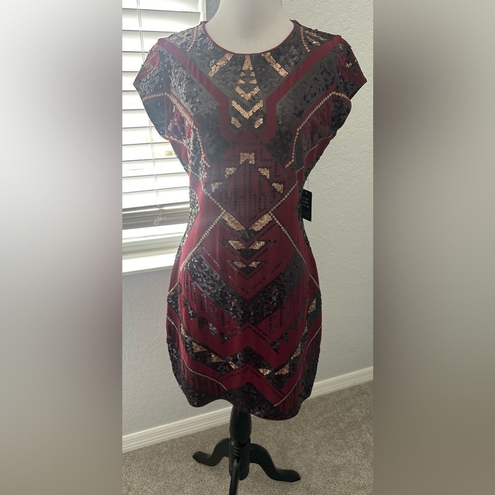 Express sequin t-shirt dress medium